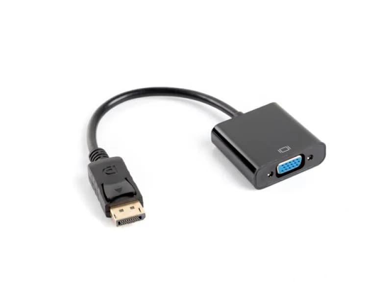 Cablu adaptor DisplayPort(M) 1.1 VGA(F) 20 cm negru