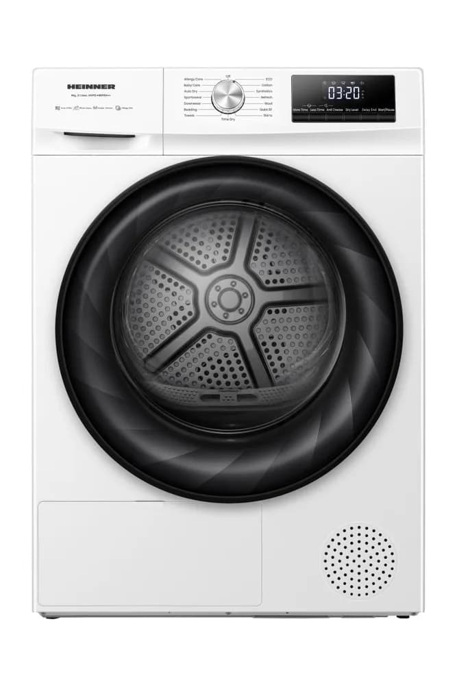 Uscator de rufe HEINNER HHPD-H90FRA++, 9 kg, Clasa: D, Alb