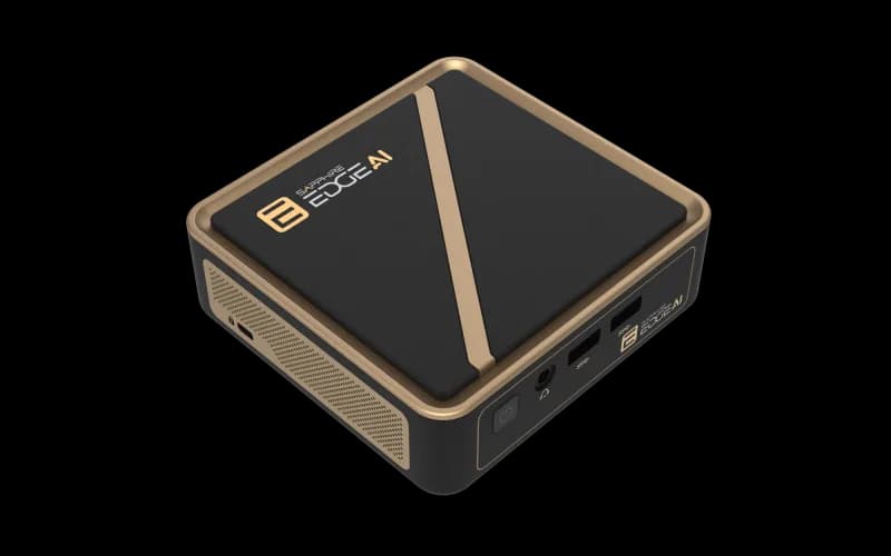 Desktop Consumer SAPPHIRE EDGE AI 350 cu procesor Nvidia Ryzen AI 7 350 pana la 5 GHz, N/A DDR5, Fara OS, Black