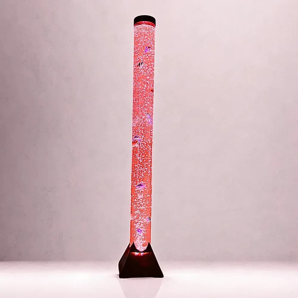 Tub cu Bule 120cm cu Telecomandă (Rotund cu Bază Pătrată Neagră) — miniatură