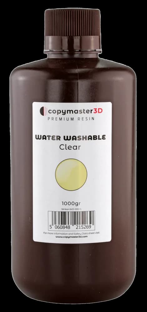 Rășină 3D Copymaster3D Water Washable UV – 1 kg – Clear