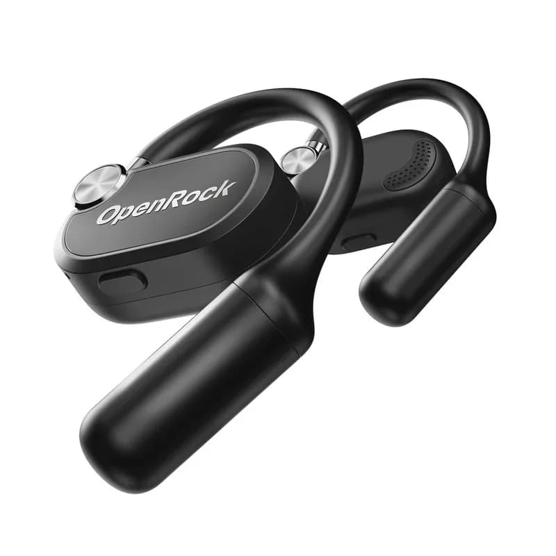 Casti OneOdio "OpenRock X", Open-Ear, utilizare smartphone, Bluetooth 5.3, rezistent la apa, multi-pairing, 4x mic, noise canceling, negru, "OpenRock X Black" — miniatură