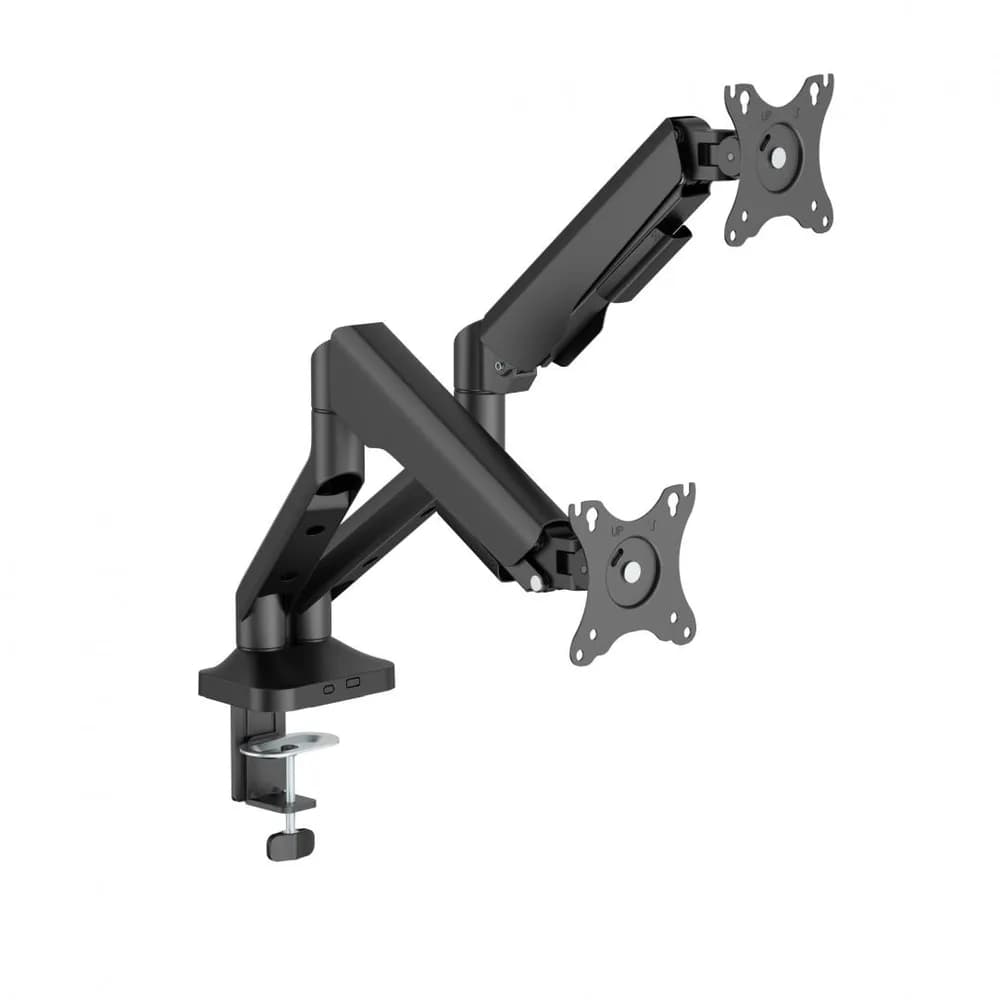 Brat monitor Serioux, tehnologie arc cu gaz, compatibilitate ecran 17"-35", greutate maxima suportata(per ecran) 2~12kg. VESA/;75x75,100x100 Tilt Range +90°~-90° Swivel Range +90°~-90° — miniatură
