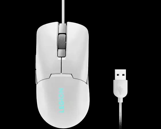 Mouse Gaming Lenovo Legion M300s, 8000 DPI, Alb