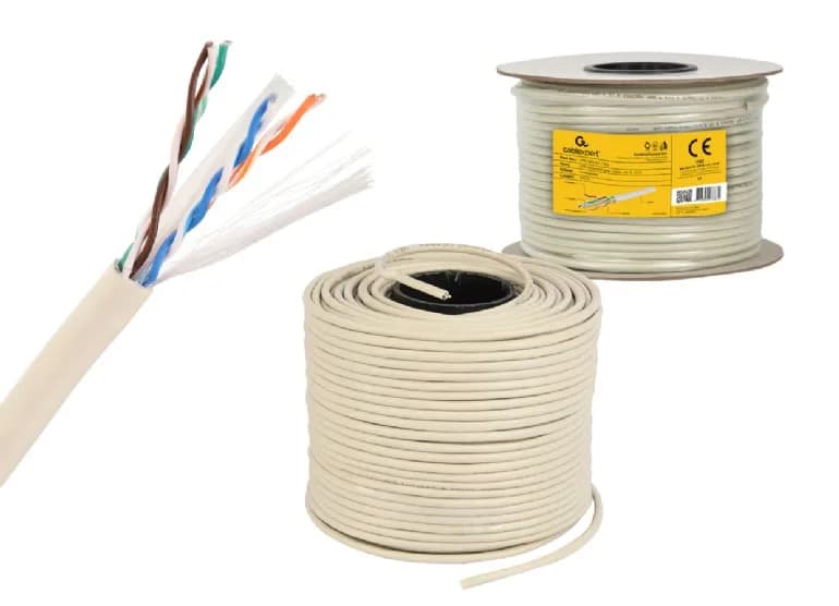 ROLA CABLU UTP GEMBIRD, Cat6, 100m, Cupru-Aluminiu, Litat, AWG24, gri, "UPC-6004-L/100" — miniatură