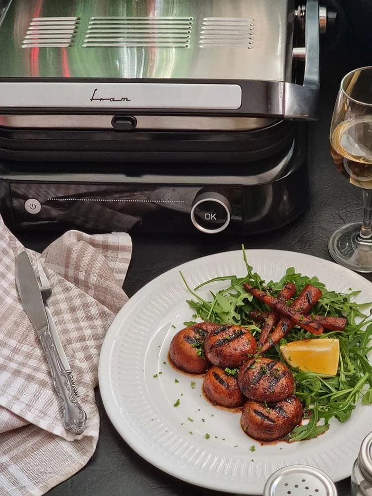 GRILL ELECTRIC FRAM FEG-2100SSBK — miniatură
