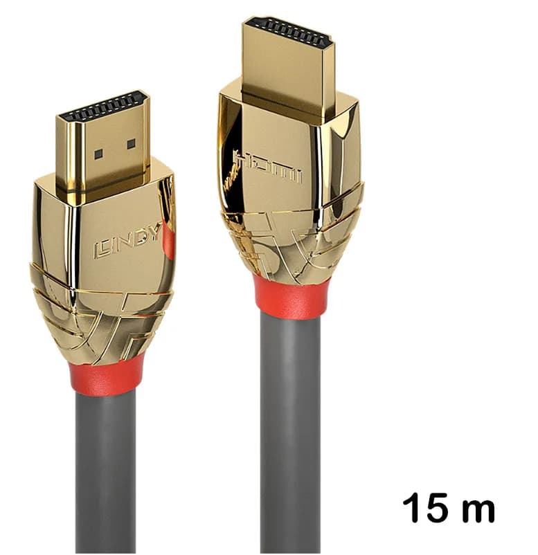 Cablu HDMI Standard de 15 m, Lindy, Gold Line 37867