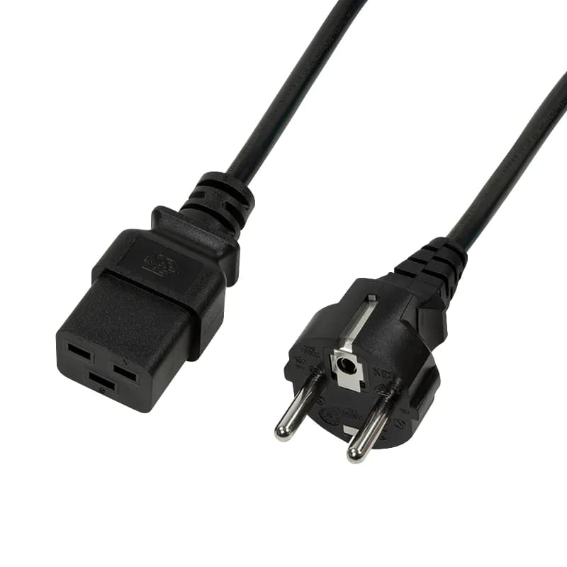 CABLU alimentare LOGILINK 1m, intrare Schuko, iesire C19, 16A, testat VDE, 3x1mm, black, "CP151"