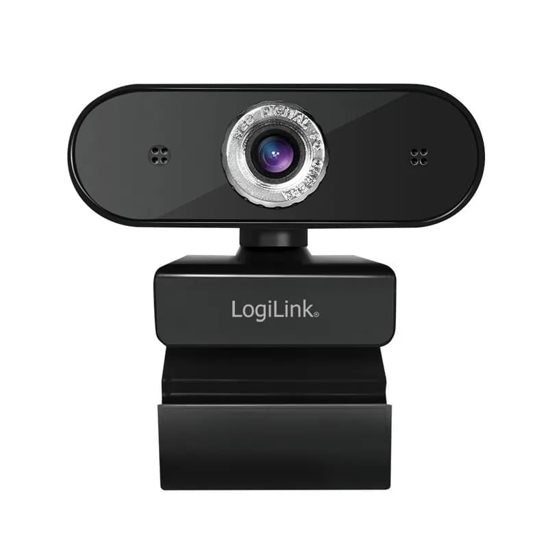 CAMERA WEB LOGILINK senzor. 1080p Full-HD cu rezolutie video 1920x1080; inclinare 30grade, rotatie 180grade, microfon, cablu 1.45m, "UA0371" — miniatură