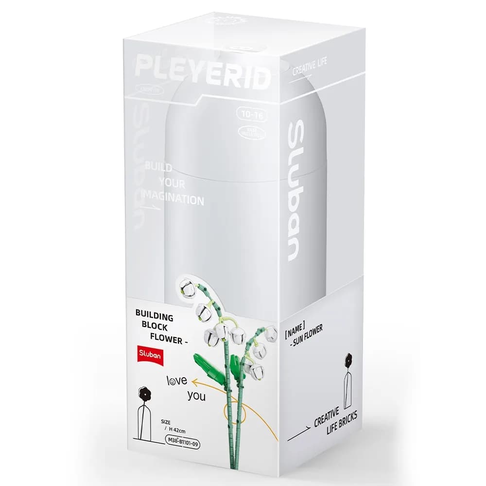 Set de Constructie Flowers, 253 piese, Lacramioara - Sluban — miniatură