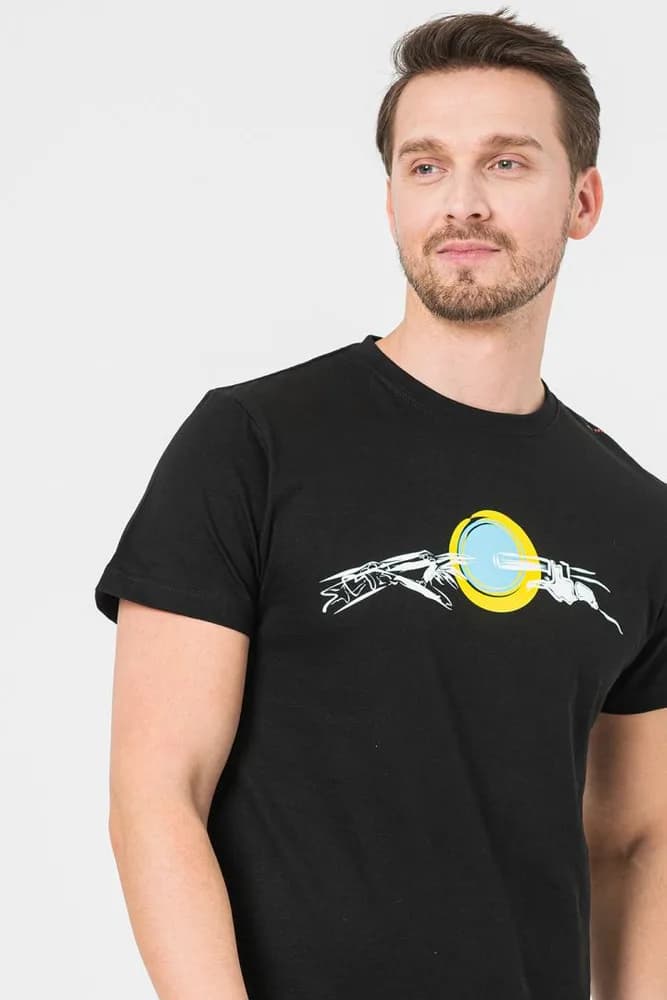 TRICOU CASUAL MANA BICICLETA BARBATI BLACK-M — miniatură