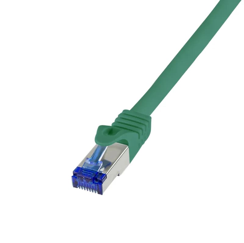 PATCH CORD S/FTP LOGILINK Cat6a, LSZH, Ultraflex, PoE/PoE+/PoE++, cupru, 1 m, verde, AWG26, dublu ecranat "C6A035S"