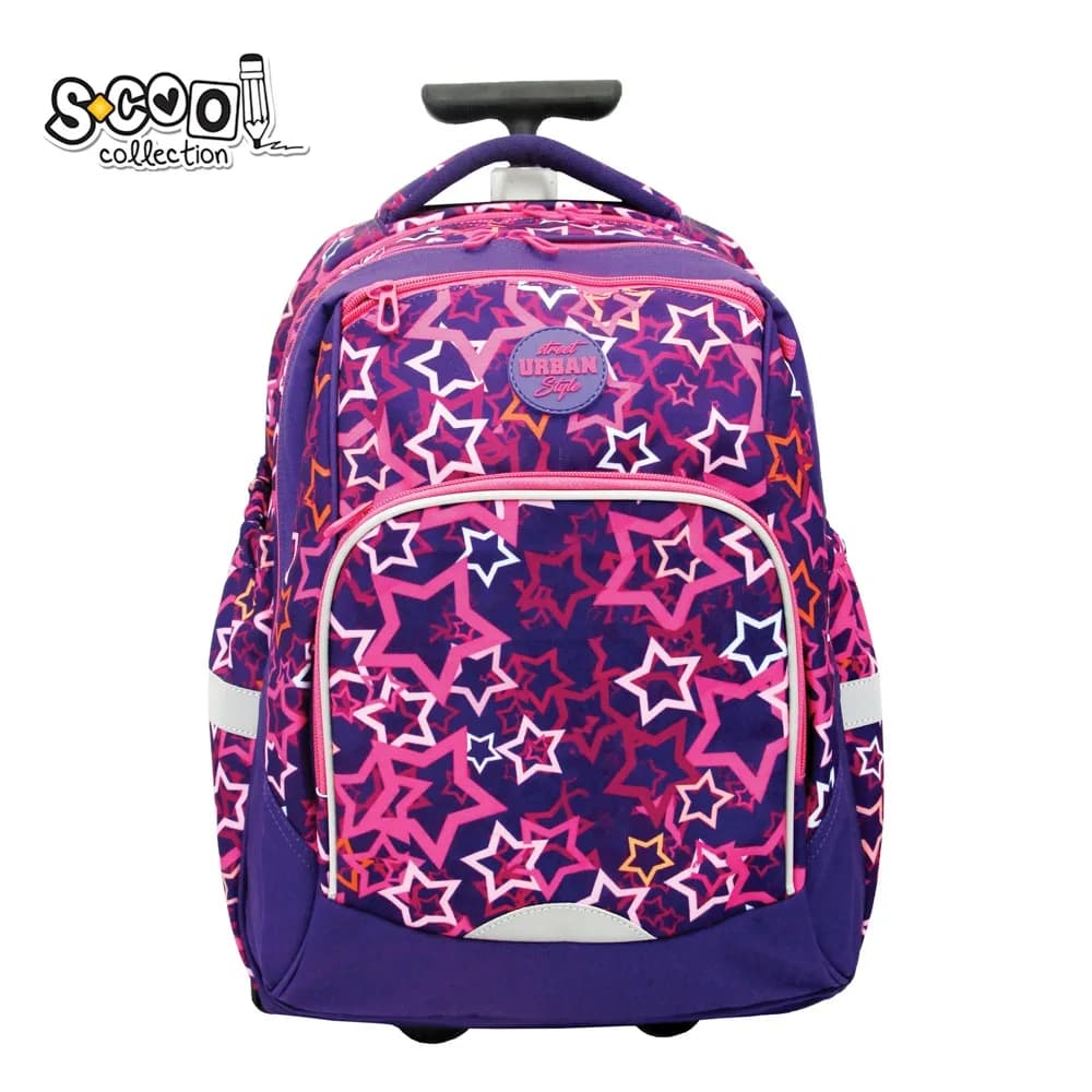 Ghiozdan trolley URBAN, 46x34x20 cm, STARS - S-COOL