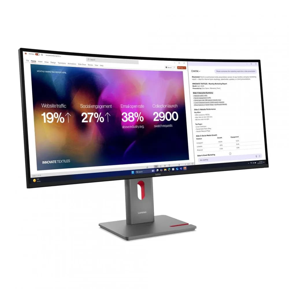 Monitor Commercial Lenovo ThinkVision P40WD-40, 39.7", 5120 x 2160 pixeli, Black