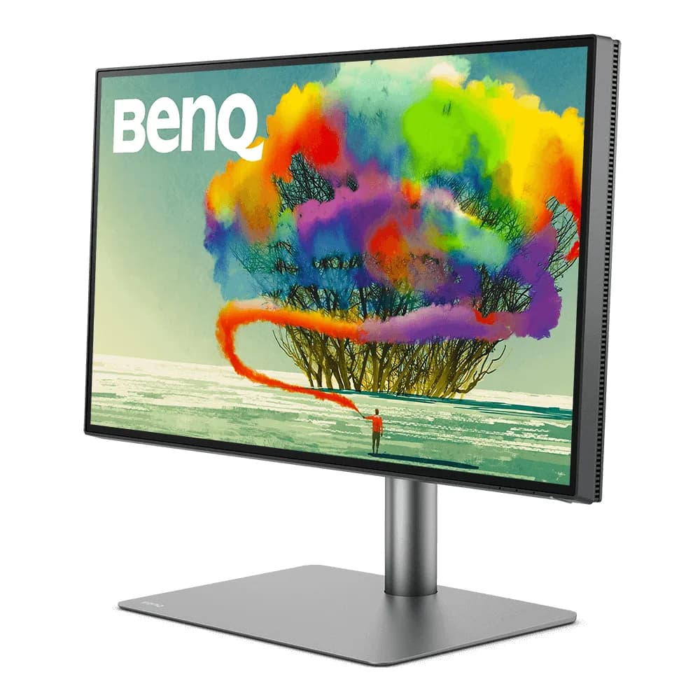 Monitor IPS LED Benq 27" PD2725U, Ultra HD (3840 x 2160), HDMI, DisplayPort, Thunderbolt, Pivot, Boxe (Negru/Gri) "9H.LJXLA.TBE" — miniatură