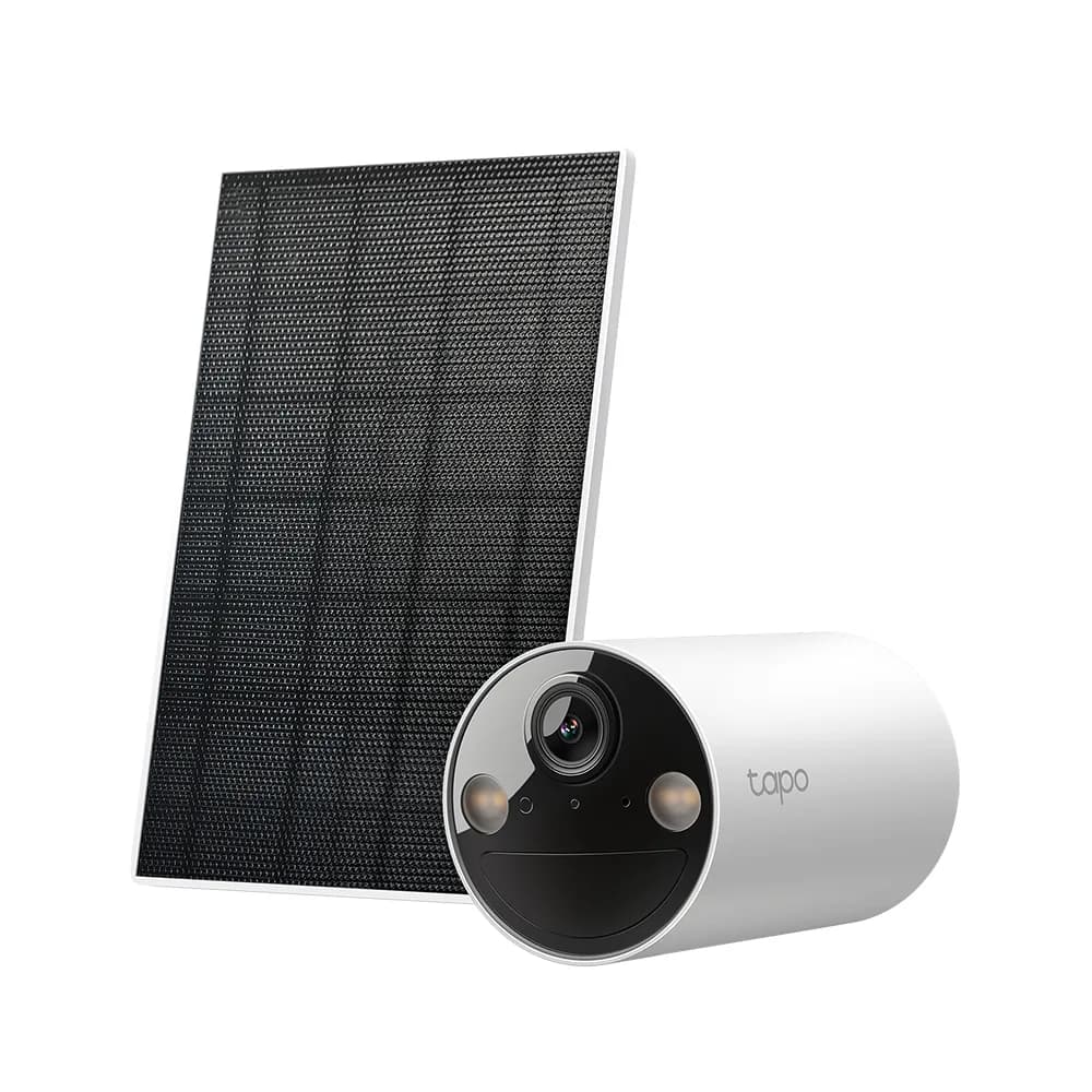 CAMERA IP TP-LINK + PANOU SOLAR, wireless pt.exterior, alimentare solara cu baterie reincarcabila, dist. IR 9 m, tip lentila fixa 4 mm, 2K 3MP, microfon, carcasa plastic, slot SD card, "TC82 KIT"