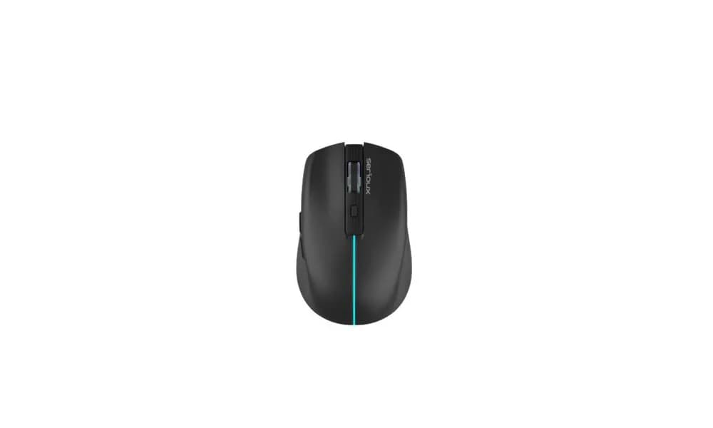 Mouse Serioux Flicker 212, Wireless, Negru, senzor: Optic, DPI: 800/ 1200/ 1600, conexiune: Dongle USB 2,4 GHz, banda de frecventa: 2,4 GHz, baterie integrată litiu de 500 mAh, banda LED, cerințe OS: Win, Mac, Vista
