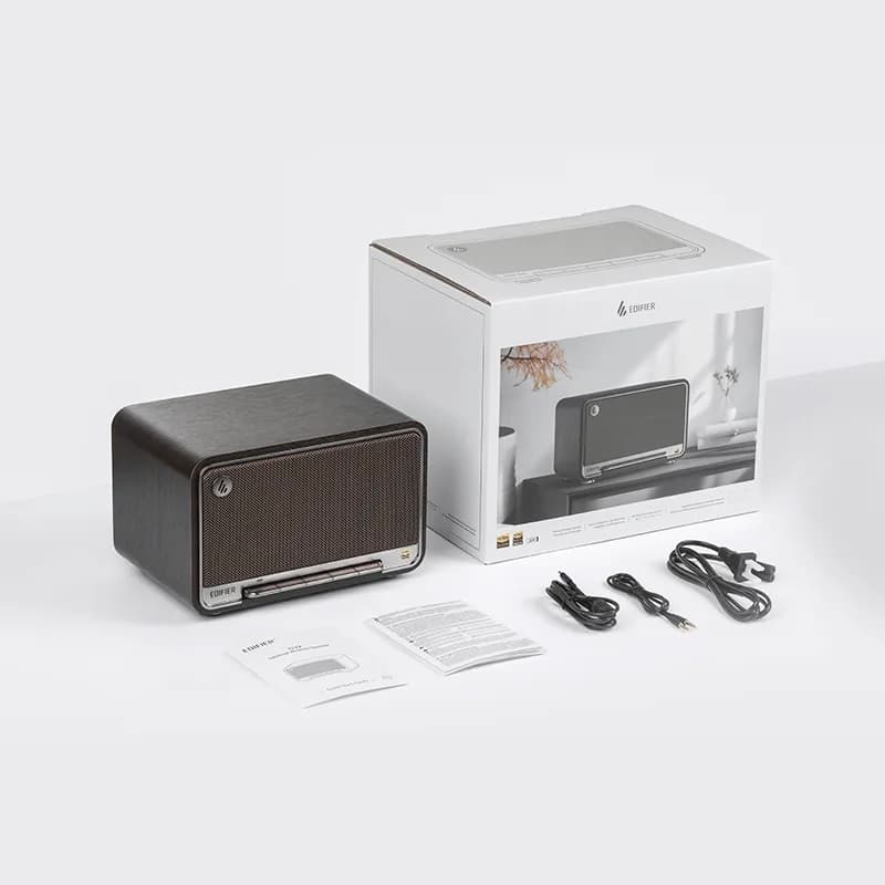 BOXE EDIFIER desktop bluetooth, RMS: 60W (2 x 15W, 1 x 30W), Bluetooth 5.3, AUX, Wi-Fi, USB-C, black, "D32-BK" — miniatură