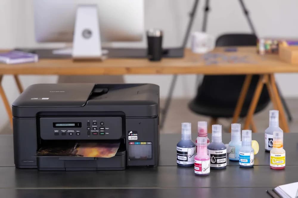 Multifunctional Inkjet CISS Color brother DCP-T730DW, A4, Functii: Impr.|Scan.|Cop., Viteza de Printare Monocrom: 16ppm, Viteza de printare color: 15.5ppm, Conectivitate:USB|WIFI, Duplex:Da, ADF:ADF(incl.TV 11lei) "DCPT730DWYJ1" — miniatură
