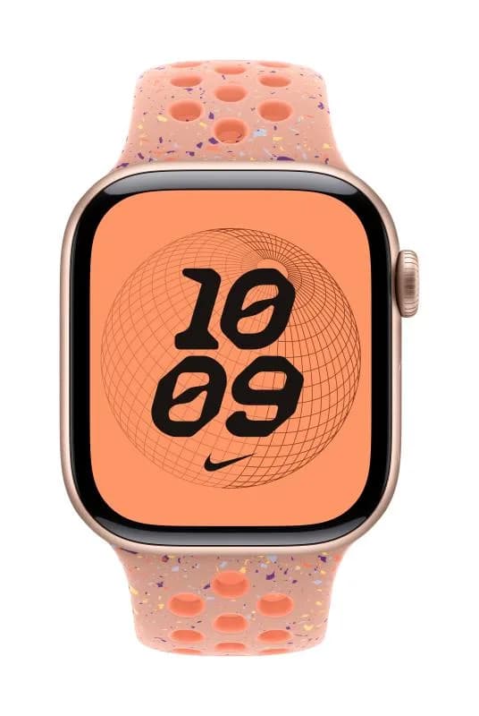 Curea pentru Apple Watch 42mm Alpenglow Pink Nike Sport Band - M/L