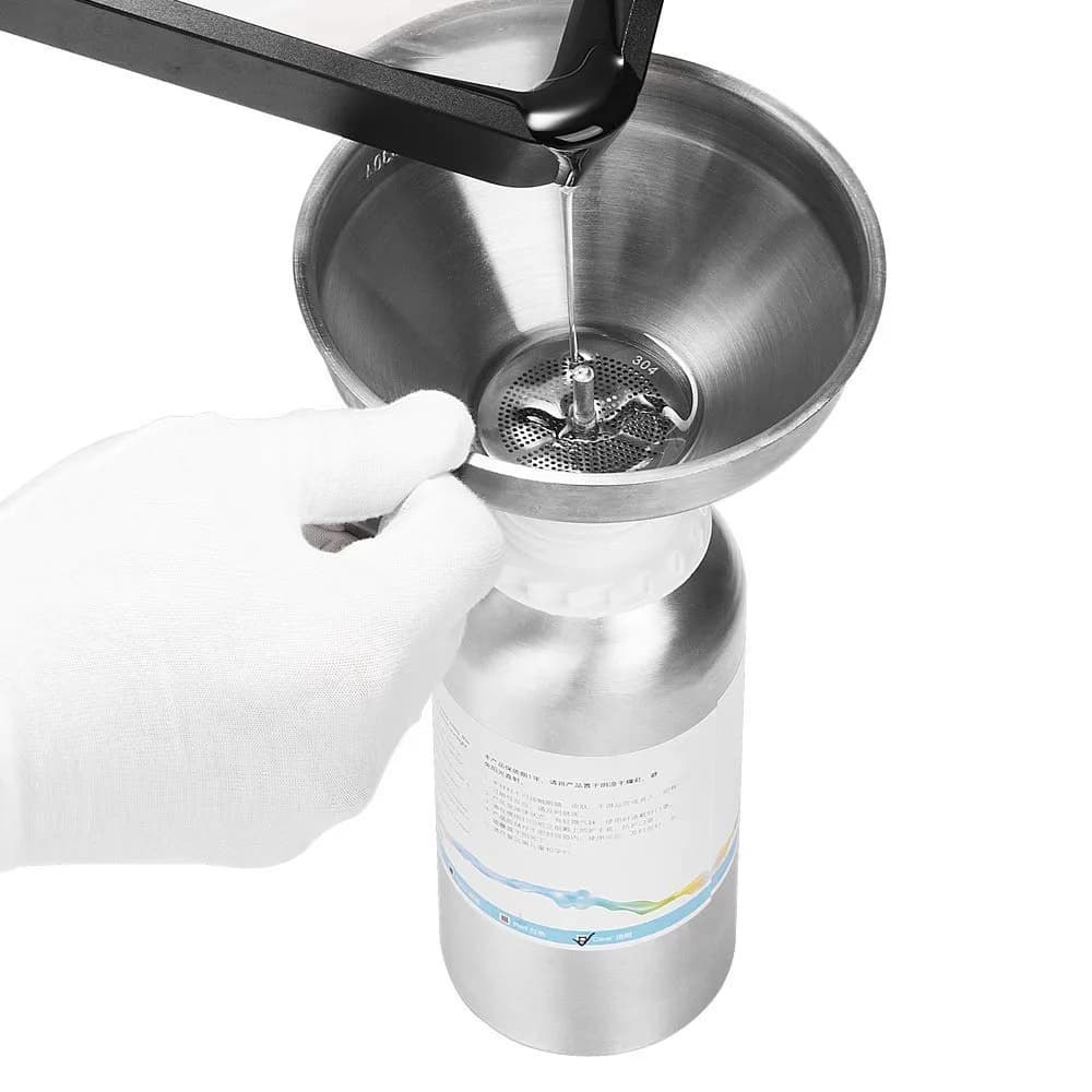 Rășină 3D Stainless Steel Funnel cu Filter — miniatură