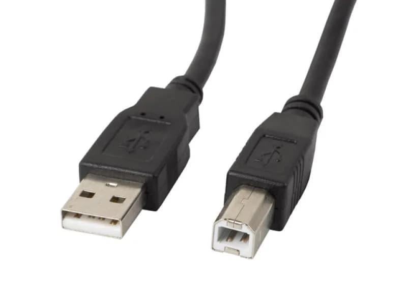 Lanberg CA-USBA-10CC-0030-BK. Cable length: 3 m. Connector 1: USB A, Connector 2: USB B, USB version: USB 2.0, Maximum data transfer rate: 0.48 Gbit/s, Connector contacts plating: Gold, Product colour: Black