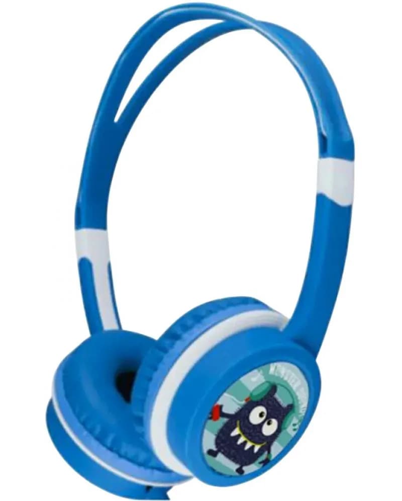 CASTI Gembird, cu fir, utilizare multimedia, conectare prin Jack 3.5 mm x 1, limitare volum pt. copii, albastru, "MHP-JR-B"