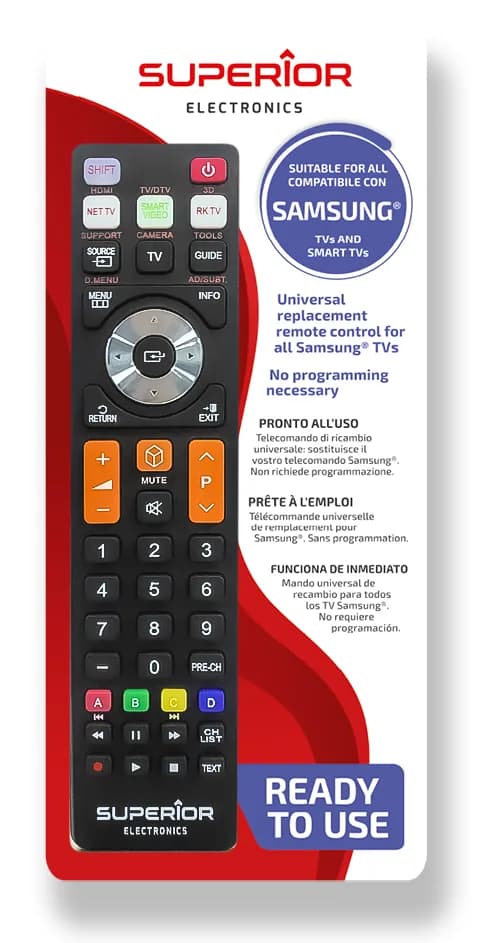 TELECOMANDA UNIVERSALA Superior, compatibila televizoare SAMSUNG, bateriile (2 x AAA) nu sunt incluse, negru "SUPTRB008"