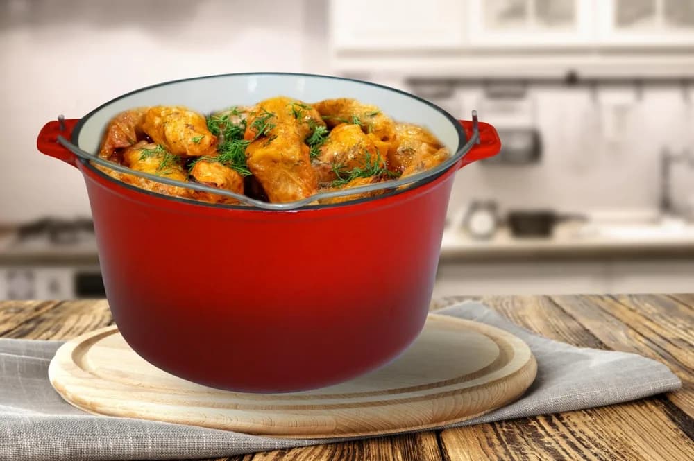 CEAUN DIN FONTA EMAILAT, 25 X 14 CM, 5 L, COOKING BY HEINNER — miniatură