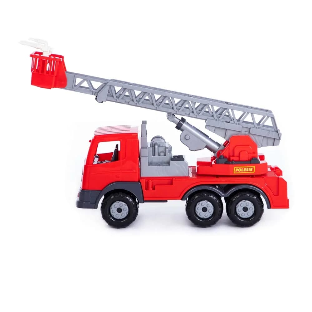 Camion pompieri + elevator - Supertruck, 45x16.5x26 cm, Polesie — miniatură