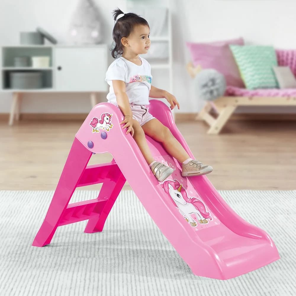 Tobogan roz-Unicorn, 70x111x47cm - Dolu — miniatură