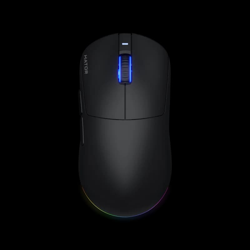 Mouse Gaming Wireless HATOR Quasar 3 Wireless, 12000 DPI, negru