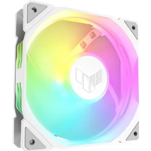 Ventilator Carcasa ASUS TUF GAMING TR120 ARGB REVERSE 3IN1 White, 12 cm, 2000 RPM, 3 ventilatoare, RGB — miniatură