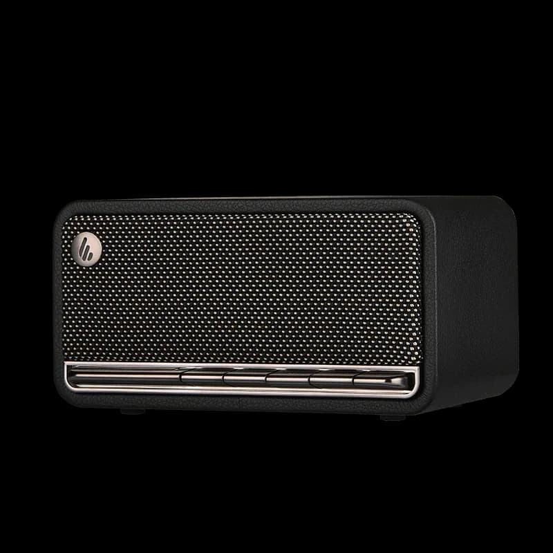 BOXE EDIFIER portabile bluetooth,RMS: 20W (10W+10W), BT 5.0, AUX, microSD, USB, built-in Li-ion pana la 10h (2600mAh),retro design (vintage radio 1960s),MDF,black, "MP230-BK" — miniatură