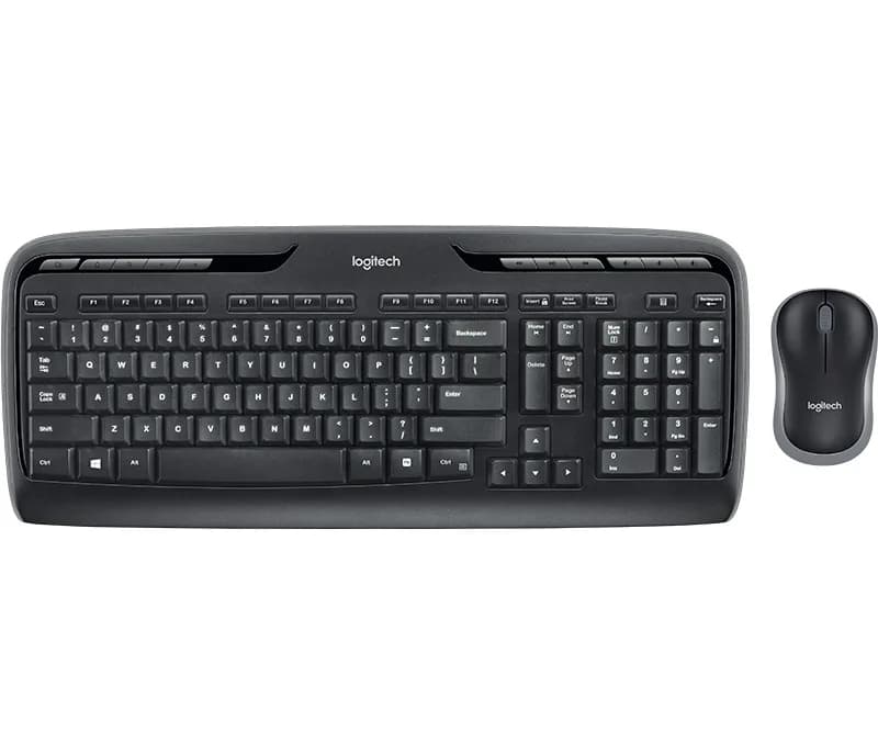 KIT wireless LOGITECH, tastatura wireless multimedia "MK330" + mouse wireless 1000dpi, 3 butoane "M215", black, "MK330" "920-003999"
