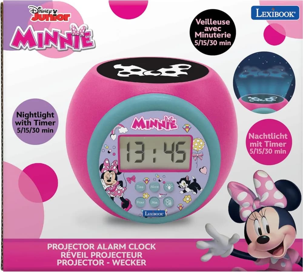 CEAS DESTEPTATOR CU PROIECTOR, MINNIE MOUSE — miniatură