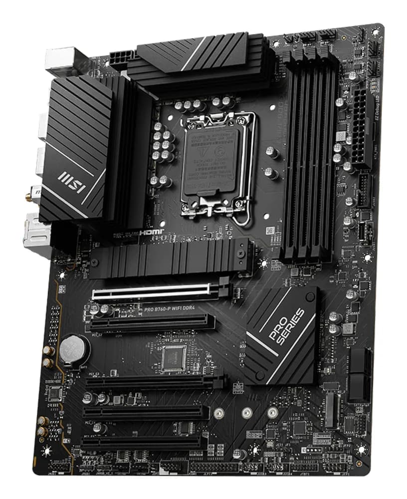 Placa de baza PRO B760-P WiFi DDR4, Intel B760, Socket 1700, ATX "7D98-001R" — miniatură