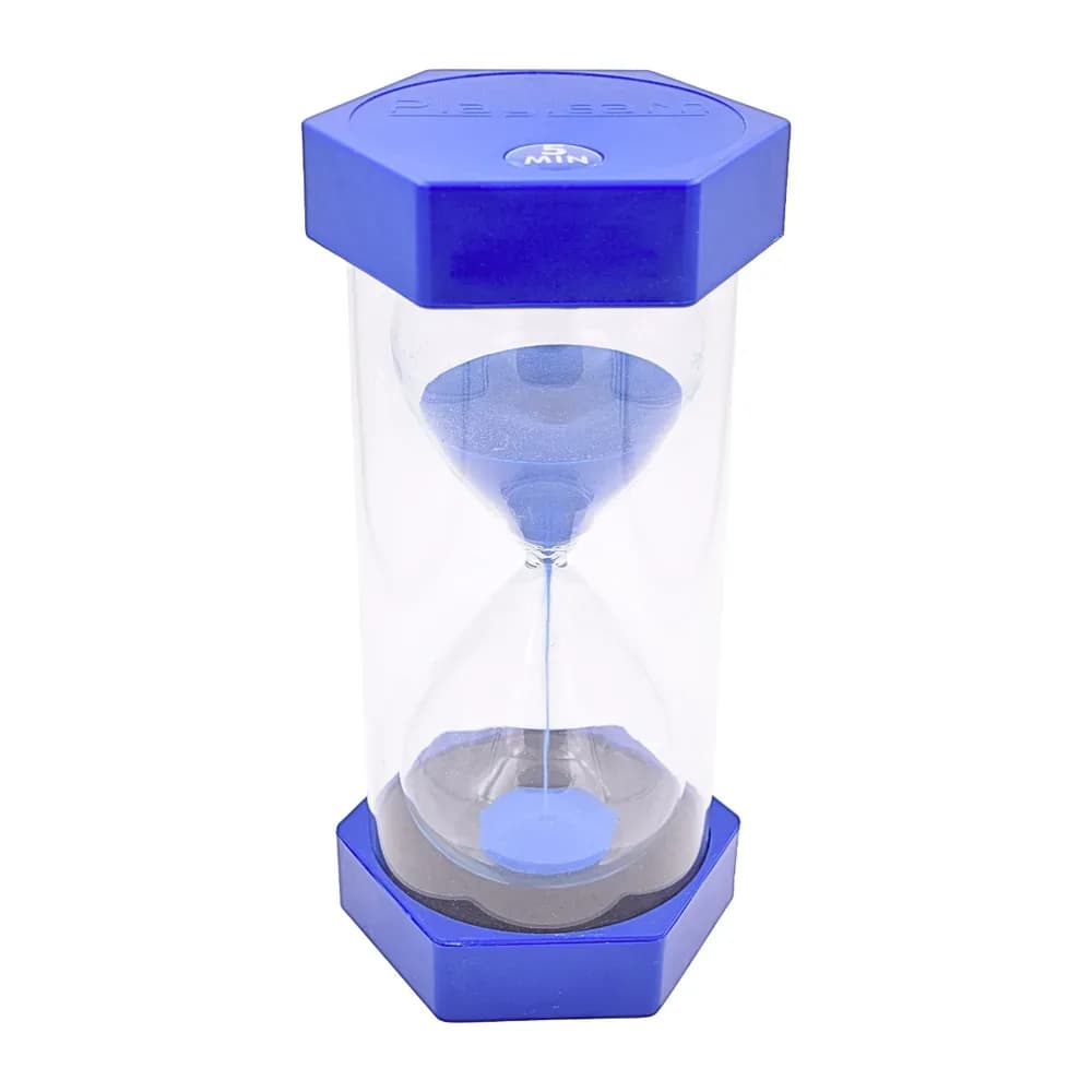 Clepsidră mare pentru evenimente – 5 min. – albastru — miniatură