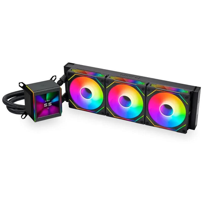Cooler Procesor Lian Li GALAHAD II LCD SL-INF, Lichid, 36 cm, 3 ventilatoare, aRGB