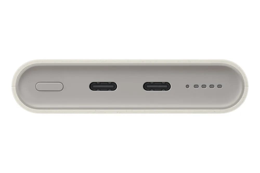 Baterie externa 2 x USB Type C, 10000 mAh, 25W, Wireless Bej "EB-U2510XUEGEU" — miniatură