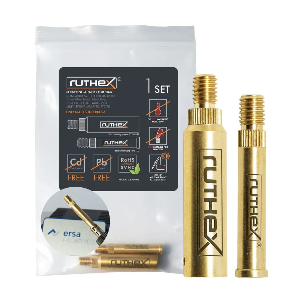Accesoriu imprimantă 3D Ruthex ERSA series 832, 842 & 102 – i-Tool Pico, PTC 70 compatible Soldering Tips Adapter