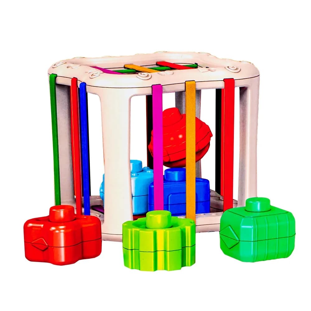 Cuburi senzoriale, pentru bebelusi, 6 buc/set — miniatură