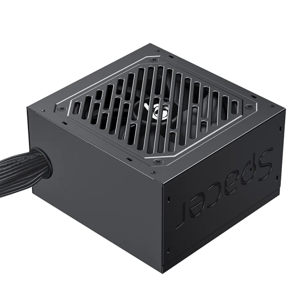 SURSA SPACER BZCO-600 80+ Bronze compatible, 600W, fan 120mm, MB (20+4) x1, CPU (4+4) x1, PCI-E (6+2) x2, SATA x5, Molex x1, *retail* "SPPS-BZCO-600" — miniatură
