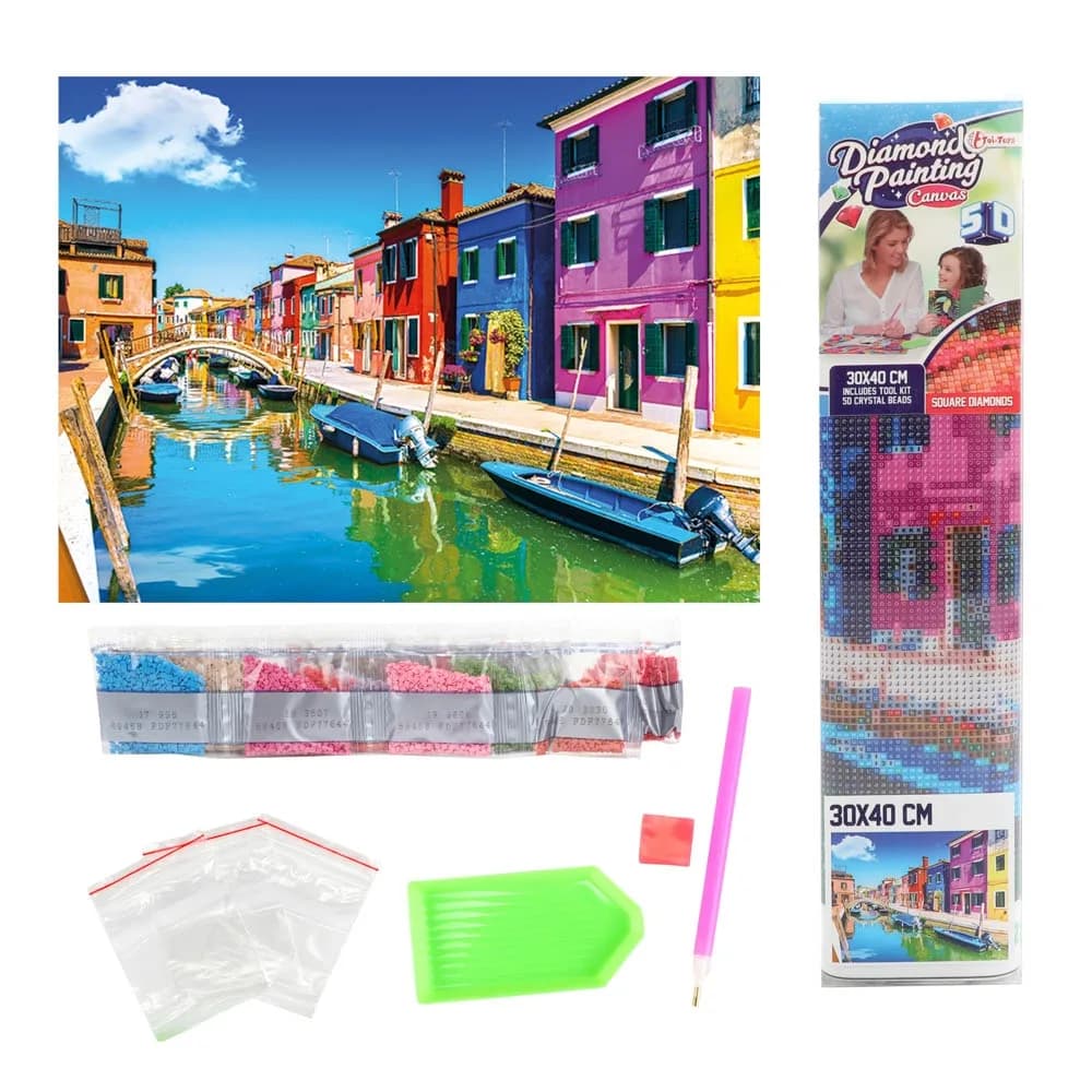 Set creatie cu diamante, 30x40 cm - Toi-Toys — miniatură