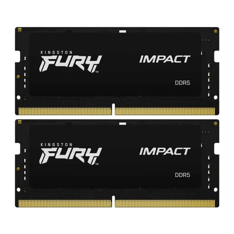Memorie RAM Notebook Kingston Fury Impact, 32GB, DDR5, 4800MHz, CL38 — miniatură