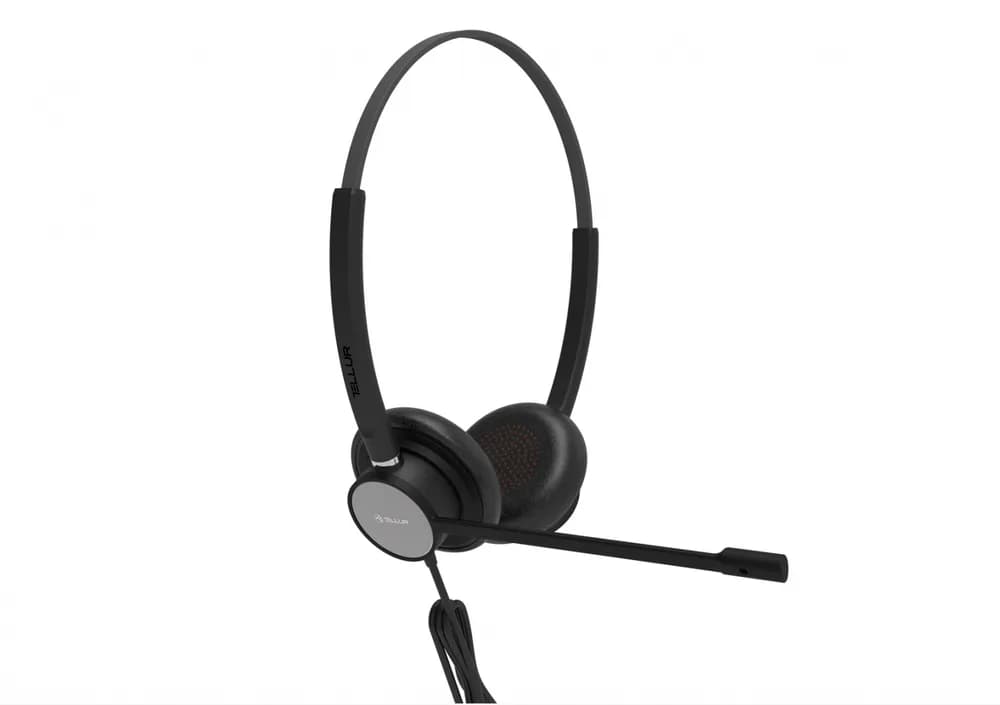 Casti Head-band Tellur Voice 320, Wired, negru — miniatură