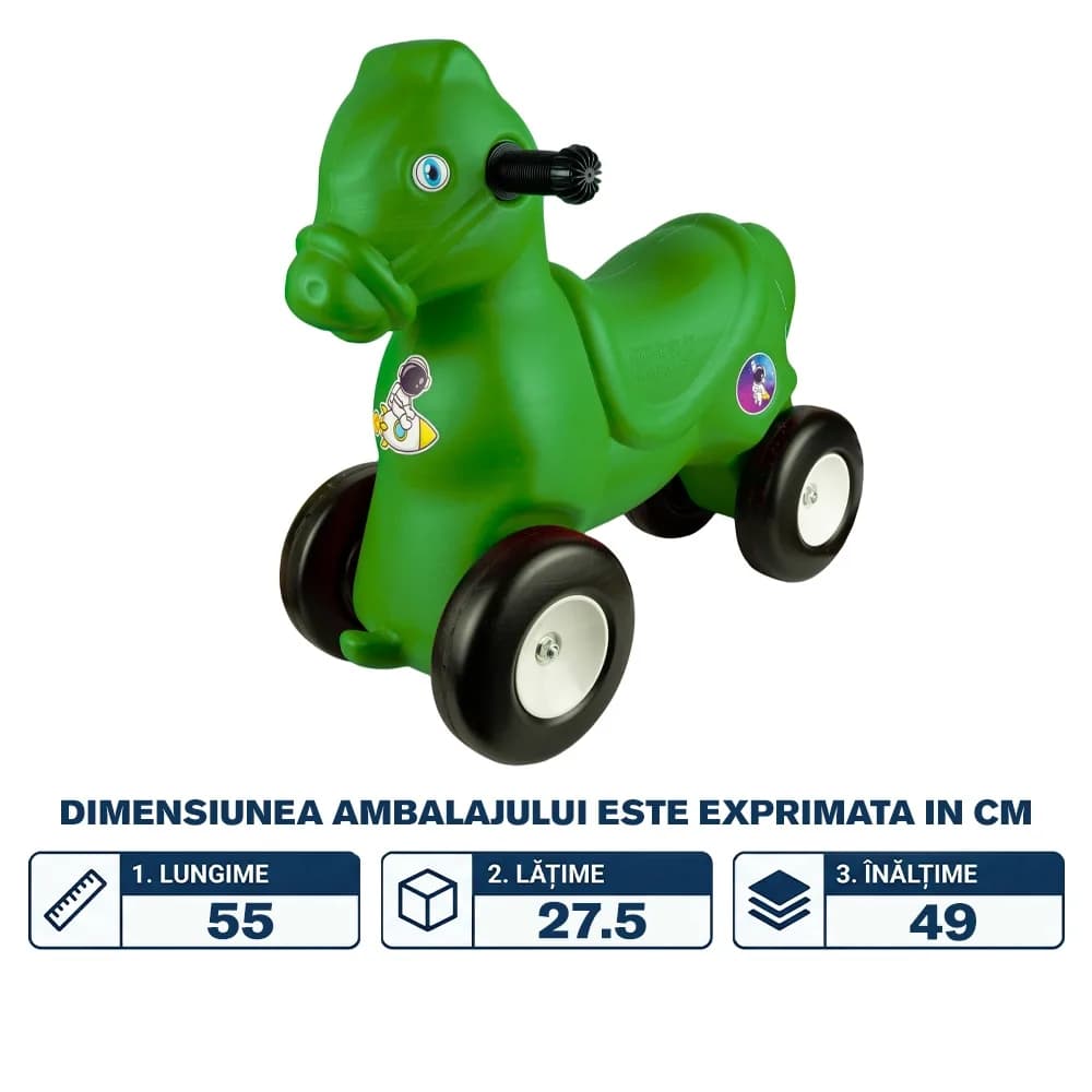Calut cu roti, verde - ROBENTOYS — miniatură