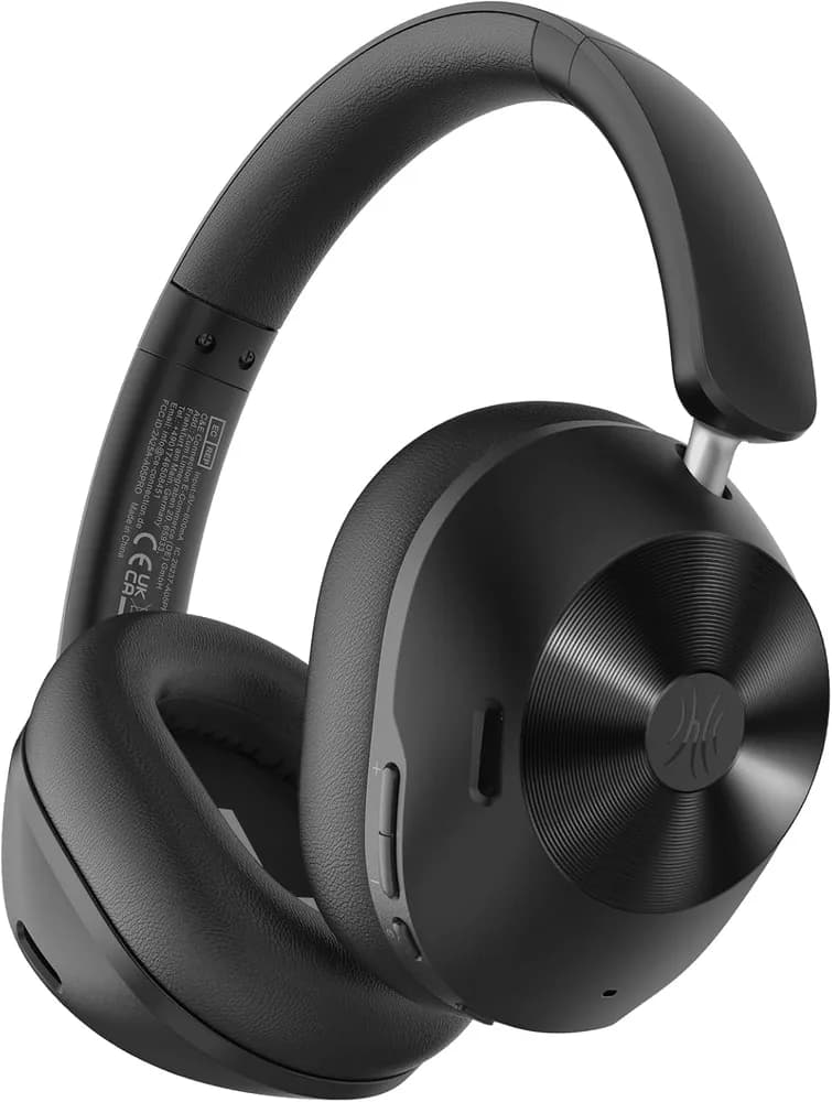 Casti OneOdio "A5", Over-Ear, utilizare multimedia, Bluetooth 5.4 | fir Jack 3.5mm, multi-point connection, hybrid ANC, pana la 75 de ore, pliabile, difuzor 40mm, negru, "A5-Black"