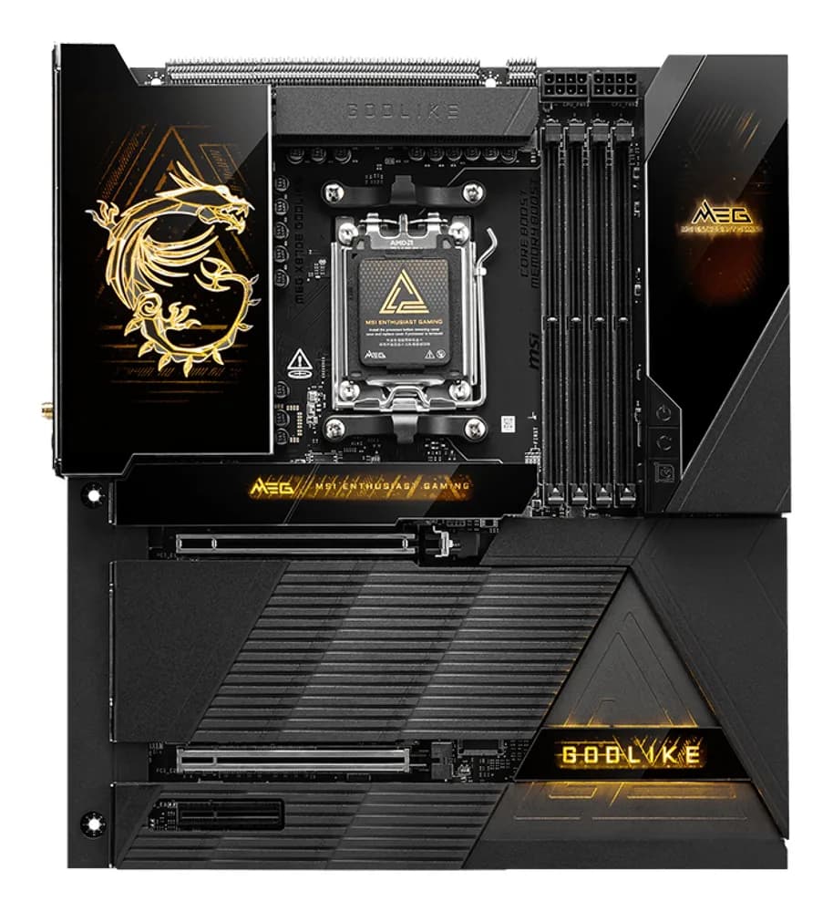 Placa de baza MB MSI AMD AM5 MEG X870E GODLIKE "7E48-001R" — miniatură