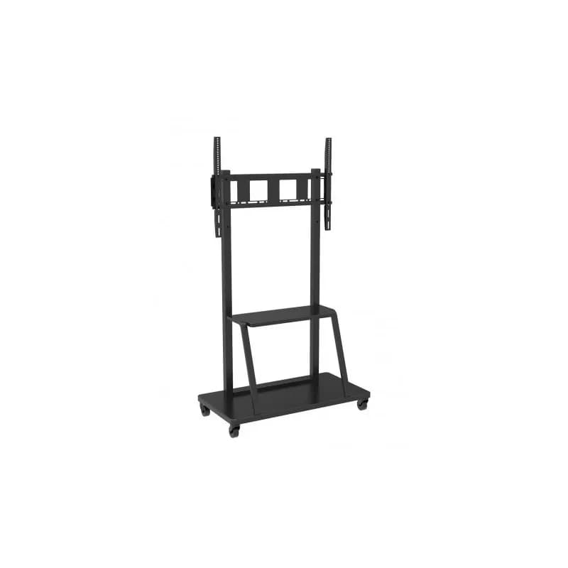 Stand TV pentru prezentare, mobil, multifuntional, baza dreptunghiulara cu roti 55-100 inch, reglabil inaltime, Negru 105575 "ICA-TR30"